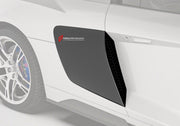 DRY CARBON FIBER SIDE AIR INTAKE SCOOPS for AUDI R8 4S FACELIFT 2019 - 2023
Set includes:

Side Air Intake Scoops
Material: Dry Carbon

NOTE: Professional installation is required.