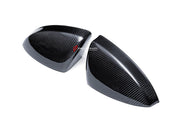 DRY CARBON FIBER SIDE MIRROR COVERS for AUDI R8 4S FACELIFT 2019 - 2023
Set includes:

Side Mirror Covers
Material: Dry Carbon

NOTE: Professional installation is required.