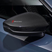 DRY CARBON FIBER SIDE MIRROR COVERS for AUDI RS3 8Y 2021 - 2024
Set includes:

Side Mirror Covers
Material: Dry Carbon

NOTE: Professional installation is required.