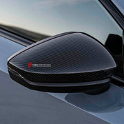 DRY CARBON FIBER SIDE MIRROR COVERS for AUDI RS3 8Y 2021 - 2024
Set includes:

Side Mirror Covers
Material: Dry Carbon

NOTE: Professional installation is required.
