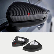 DRY CARBON FIBER SIDE MIRROR COVERS for AUDI RS3 8Y 2021 - 2024
Set includes:

Side Mirror Covers
Material: Dry Carbon

NOTE: Professional installation is required.