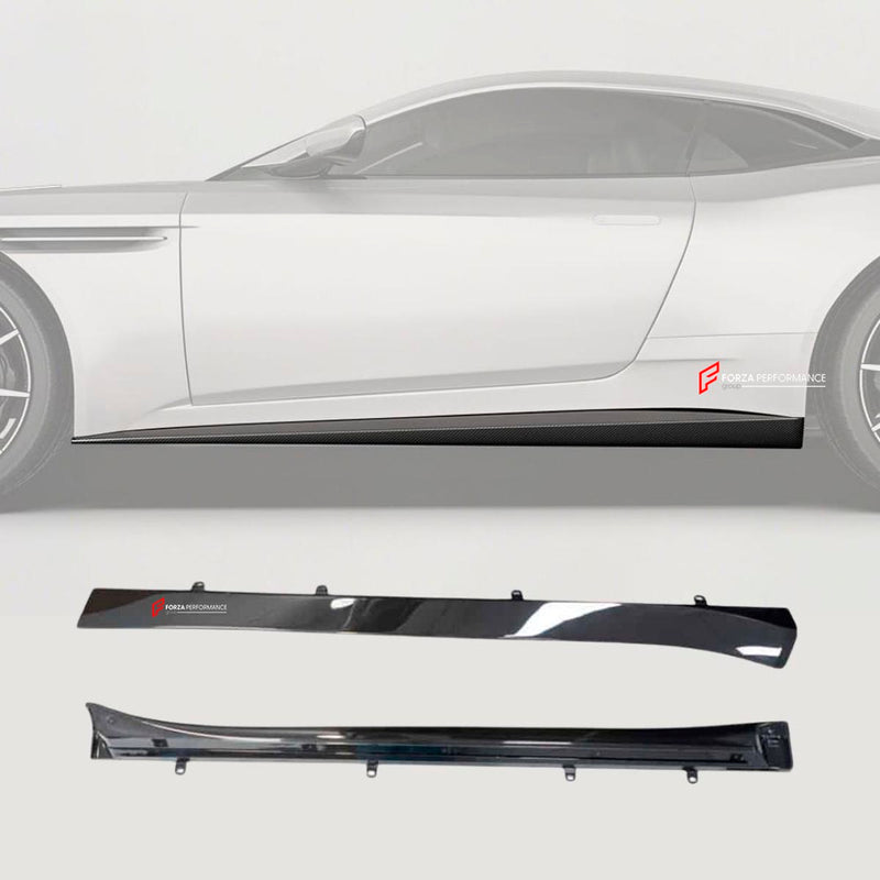 DRY CARBON FIBER SIDE SKIRTS for ASTON MARTIN DB11 2016 - 2023