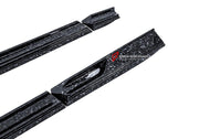 DRY CARBON FIBER SIDE SKIRTS for ASTON MARTIN DBX 2020+
Set includes:

Side Skirts
Material: Dry Carbon

NOTE: Professional installation is required.