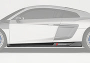DRY CARBON FIBER SIDE SKIRTS for AUDI R8 4S FACELIFT 2019 - 2023
Set includes:

Side Skirts
Material: Dry Carbon

NOTE: Professional installation is required.
