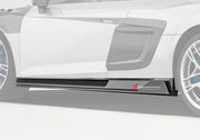 DRY CARBON FIBER SIDE SKIRTS for AUDI R8 4S FACELIFT 2019 - 2023
Set includes:

Side Skirts
Material: Dry Carbon

NOTE: Professional installation is required.