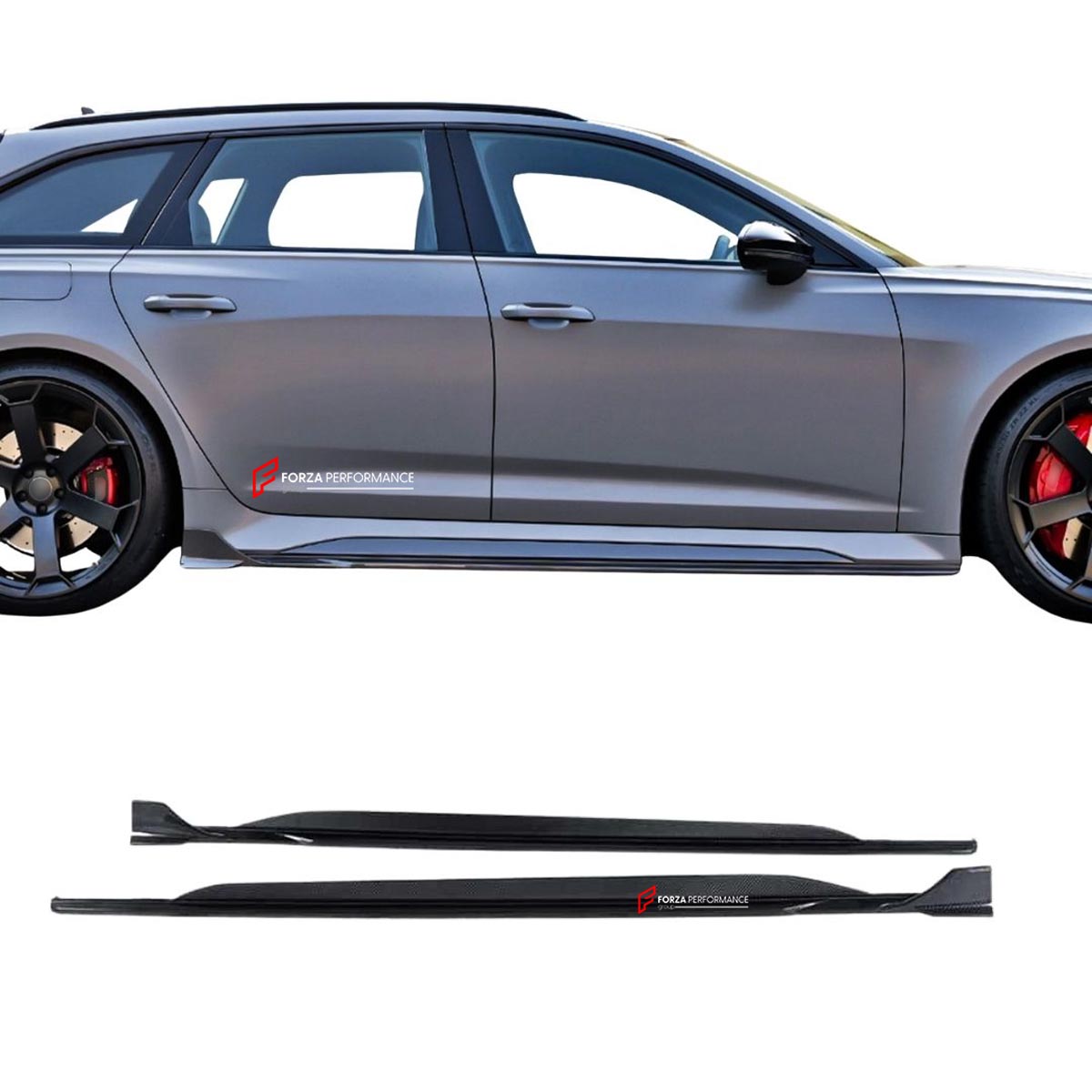 DRY CARBON FIBER SIDE SKIRTS for AUDI RS6 C8 2019 - 2023
Set includes:

Side Skirts
Material: Dry Carbon

NOTE: Professional installation is required.