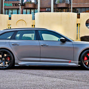 DRY CARBON FIBER SIDE SKIRTS for AUDI RS6 C8 2019 - 2023
Set includes:

Side Skirts
Material: Dry Carbon

NOTE: Professional installation is required.