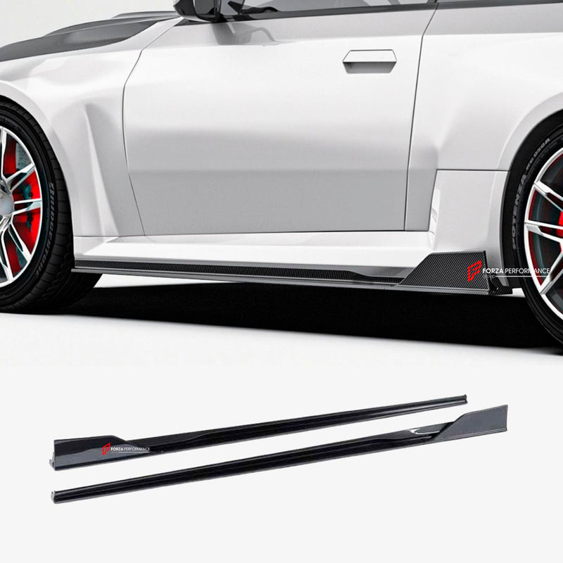 DRY CARBON FIBER SIDE SKIRTS for BMW M2 G87 2023+