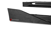 DRY CARBON FIBER SIDE SKIRTS for BMW M3 G80 2021+
Set includes:

Side Skirts
Material: Dry Carbon

NOTE: Professional installation is required.