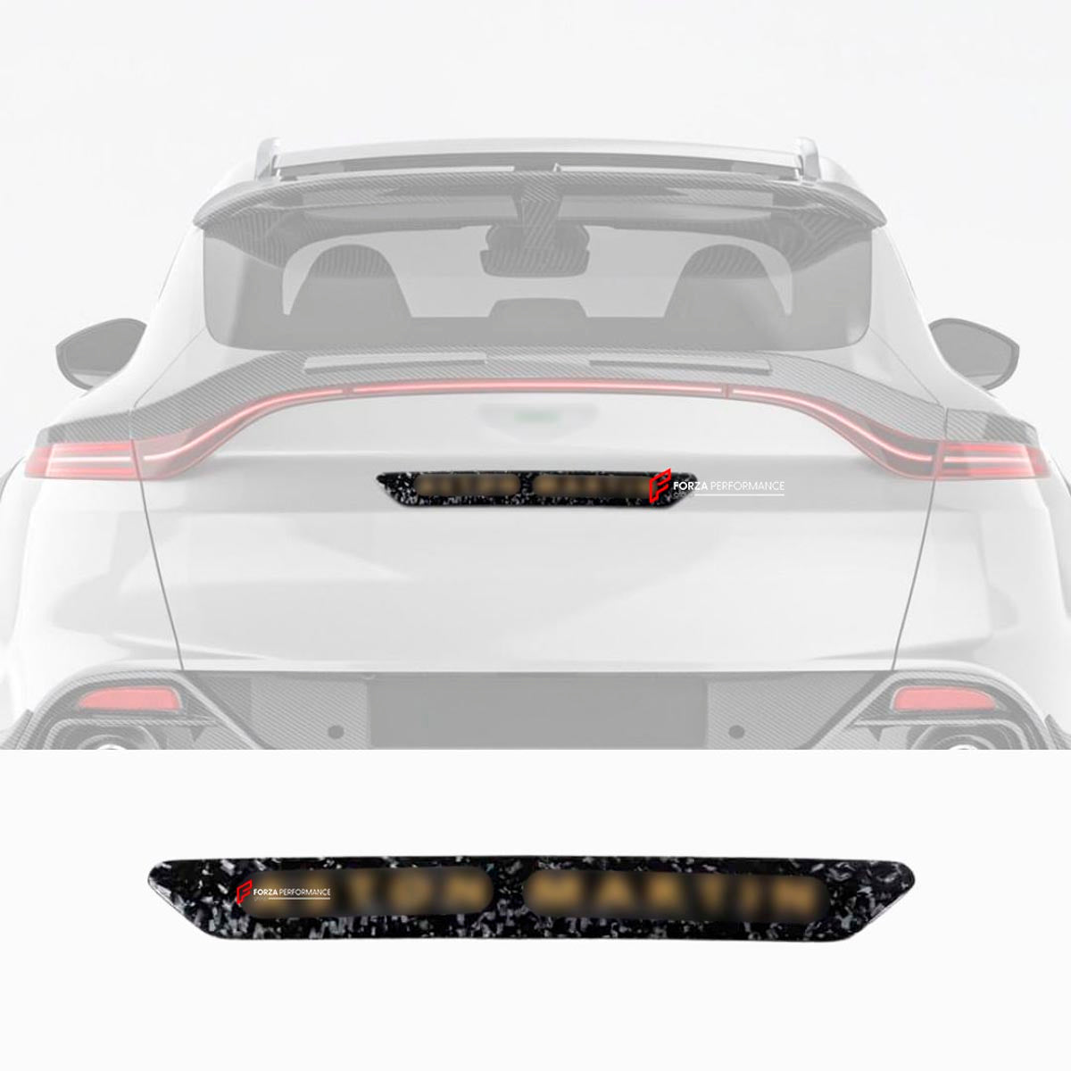 DRY CARBON FIBER TAILGATE TRIM PANEL for ASTON MARTIN DBX 2020+
Set includes:

Tailgate Trim Panel
Material: Dry Carbon

NOTE: Professional installation is required.