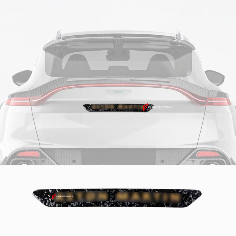 DRY CARBON FIBER TAILGATE TRIM PANEL for ASTON MARTIN DBX 2020+