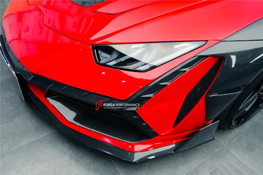 AUTHENTIC DARWIN PRO DRY CARBON FIBER WIDE BODY KIT for LAMBORGHINI HURACAN LP610 LP580 EVO 2015 - 2022  Set includes:  Front Bumper Side Fenders Fender Flares Fender Add-ons Side Skirts Rear Bumper