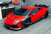 AUTHENTIC DARWIN PRO DRY CARBON FIBER WIDE BODY KIT for LAMBORGHINI HURACAN LP610 LP580 EVO 2015 - 2022  Set includes:  Front Bumper Side Fenders Fender Flares Fender Add-ons Side Skirts Rear Bumper