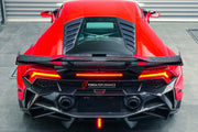 AUTHENTIC DARWIN PRO DRY CARBON FIBER WIDE BODY KIT for LAMBORGHINI HURACAN LP610 LP580 EVO 2015 - 2022  Set includes:  Front Bumper Side Fenders Fender Flares Fender Add-ons Side Skirts Rear Bumper