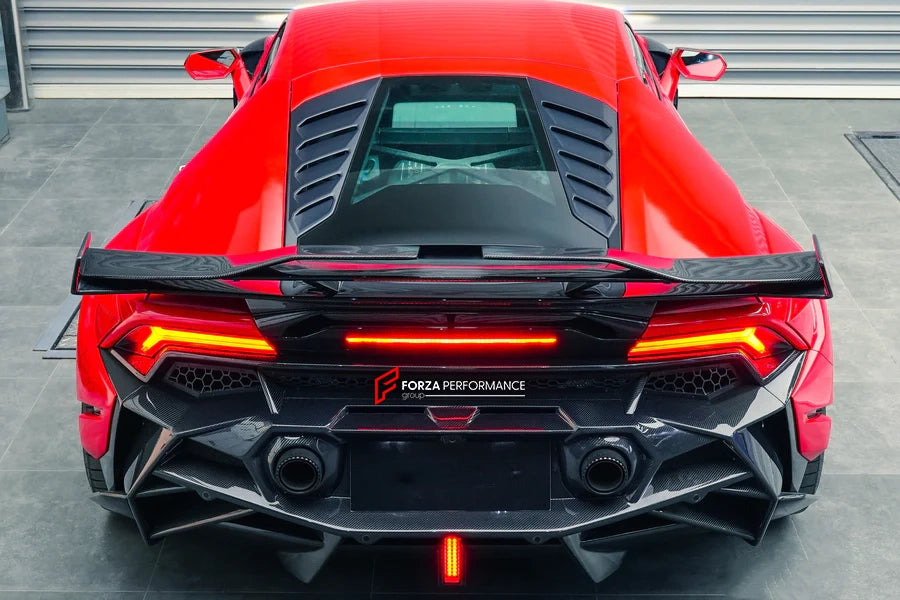AUTHENTIC DARWIN PRO DRY CARBON FIBER WIDE BODY KIT for LAMBORGHINI HURACAN LP610 LP580 EVO 2015 - 2022  Set includes:  Front Bumper Side Fenders Fender Flares Fender Add-ons Side Skirts Rear Bumper