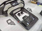 DRY CARBON FIBER WIDE BODY KIT for LAMBORGHINI HURACAN LP610 LP580 EVO 2015 - 2022  Set includes:  Front Bumper Front Hood/Bonnet Rear Spoiler Rear Bumper Rear Engine Cover Exhaust Tips