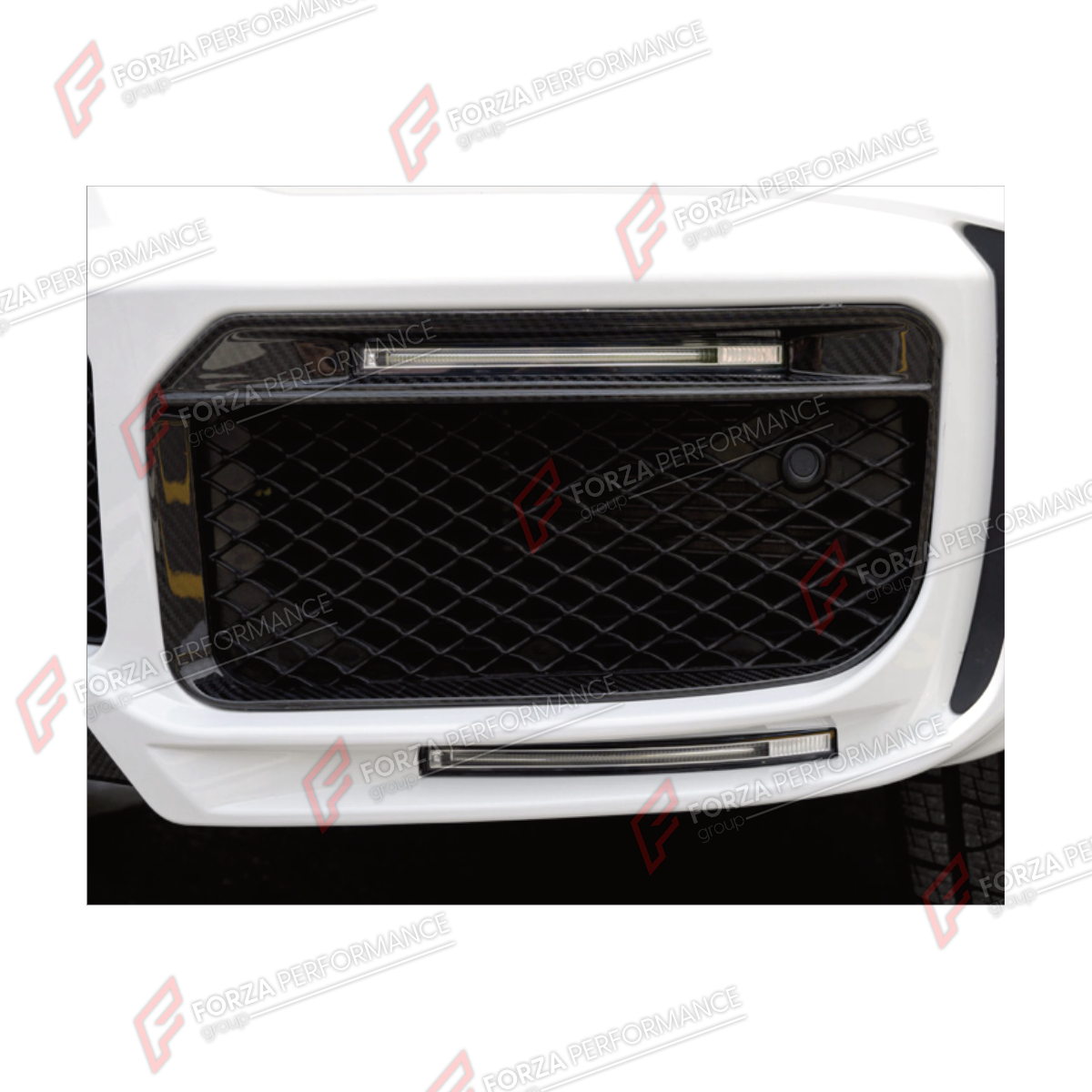 DRY CARBON FOG LED LIGHT COVERS for MERCEDES-BENZ G-CLASS W464 G63 2019 - 2024

Set includes:
Fog LED Light Covers

Material: Dry Carbon

NOTE: Professional installation is required.