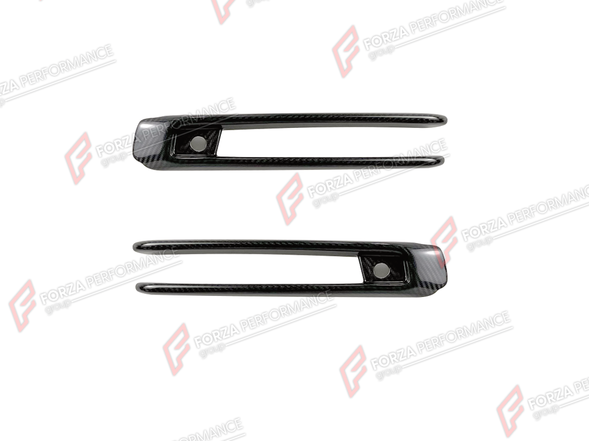 DRY CARBON FOG LIGHT COVERS for MERCEDES-BENZ G-CLASS W464 G63 2019 - 2024

Set includes:
Fog Light Covers

Material: Dry Carbon

NOTE: Professional installation is required.