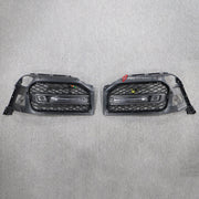 DRY CARBON Front Bumber Air Vents for Mercedes Benz W464 G63 2018 - 2024
Set includes:

Front Bumber Air Vents
Led Lights
Material: Dry Carbon

NOTE: Professional installation is required.