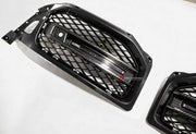 DRY CARBON Front Bumber Air Vents for Mercedes Benz W464 G63 2018 - 2024
Set includes:

Front Bumber Air Vents
Led Lights
Material: Dry Carbon

NOTE: Professional installation is required.