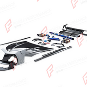 DRY CARBON FRONT BUMPER AIR INTAKE COVERS for AUDI RS6 AVANT C8 2019 - 2023 FORZA PERFORMANCE custom fit Mansory Style

Set includes:
Front Bumper Air Intake Covers

Material: Dry Carbon

NOTE: Professional installation is required.