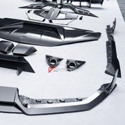 DRY CARBON FRONT BUMPER AIR INTAKE COVERS for LAMBORGHINI REVUELTO 2023+ FORZA PERFORMANCE custom fit Mansory Style

Set includes:
Front Bumper Air Intake Covers

Material: Dry Carbon

NOTE: Professional installation is required.