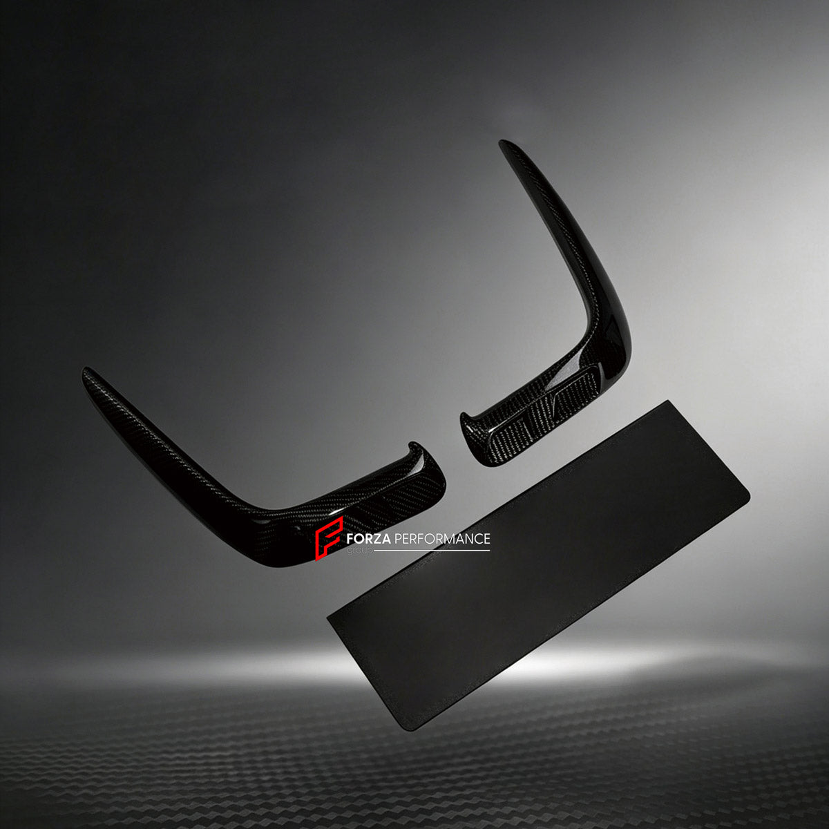 DRY CARBON FRONT BUMPER AIR VENT COVERS for ROLLS-ROYCE WRAITH 2013 - 2023 FORZA PERFORMANCE custom fit Mansory Style

Set includes:
Front Bumper Air Vent Covers

Material: Dry Carbon

NOTE: Professional installation is required.