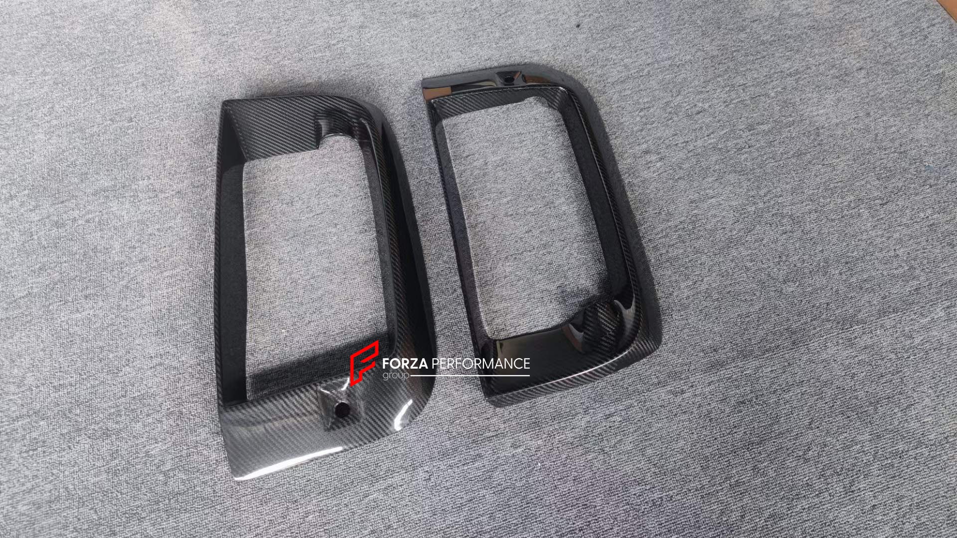 DRY CARBON FRONT BUMPER AIR VENTS for PORSCHE 911 992 TURBO S