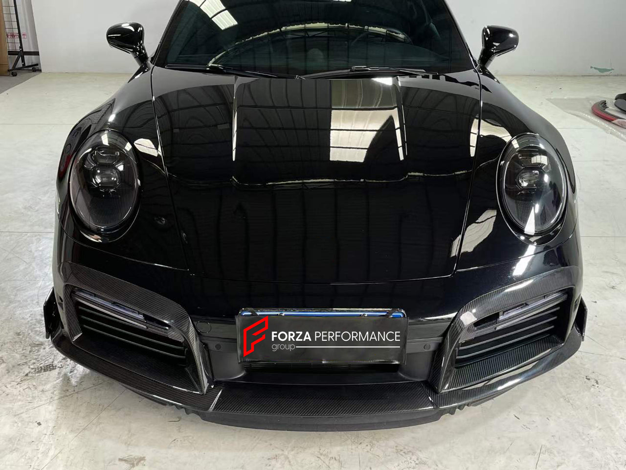 DRY CARBON FRONT BUMPER AIR VENTS for PORSCHE 911 992 TURBO S