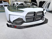 DRY CARBON FRONT BUMPER AND FRONT LIP for BMW M3 G80 M4 G82 G83 2020+ FORZA PERFORMANCE custom fit Adro Style

Set includes:
Front Lip
Front Bumper Assembly

Material: Dry Carbon

NOTE: Professional installation is required.
