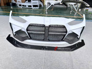 DRY CARBON FRONT BUMPER AND FRONT LIP for BMW M3 G80 M4 G82 G83 2020+ FORZA PERFORMANCE custom fit Adro Style

Set includes:
Front Lip
Front Bumper Assembly

Material: Dry Carbon

NOTE: Professional installation is required.