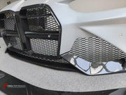 DRY CARBON FRONT BUMPER AND FRONT LIP for BMW M3 G80 M4 G82 G83 2020+ FORZA PERFORMANCE custom fit Adro Style

Set includes:
Front Lip
Front Bumper Assembly

Material: Dry Carbon

NOTE: Professional installation is required.