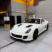 DRY CARBON FRONT BUMPER and FRONT LIP for FERRARI 599 GTB 2006 - 2012 upgrade to 599 GTO