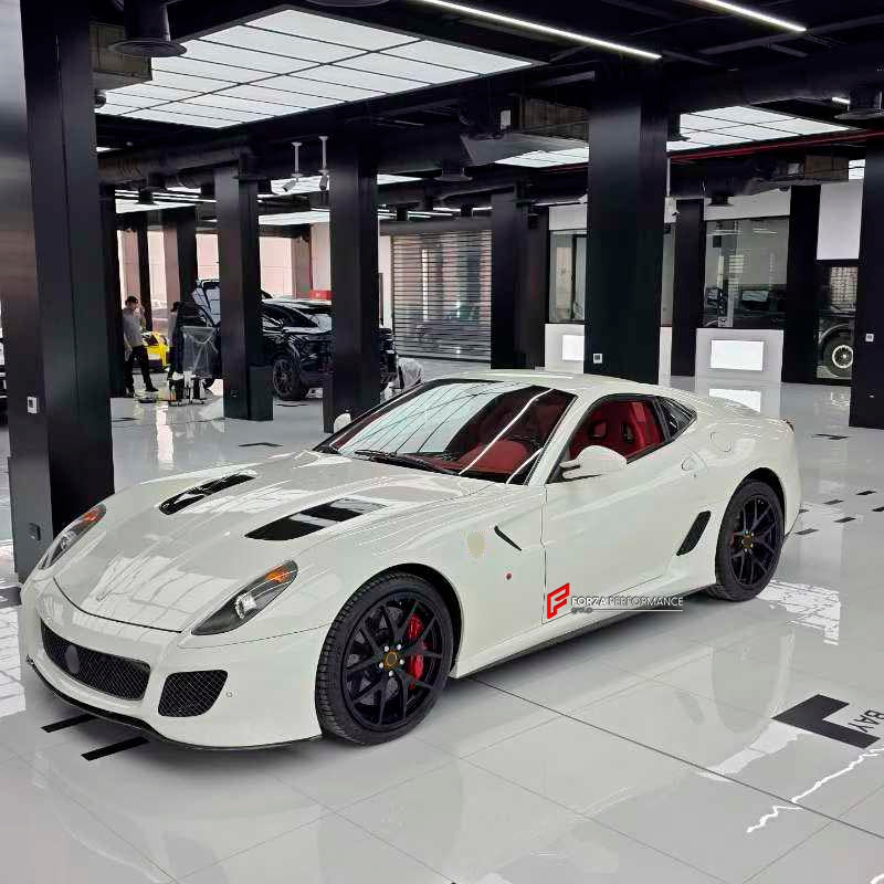 DRY CARBON FRONT BUMPER and FRONT LIP for FERRARI 599 GTB 2006 - 2012 upgrade to 599 GTO