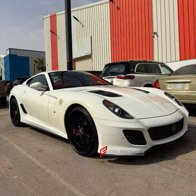 DRY CARBON FRONT BUMPER and FRONT LIP for FERRARI 599 GTB 2006 - 2012 upgrade to 599 GTO
