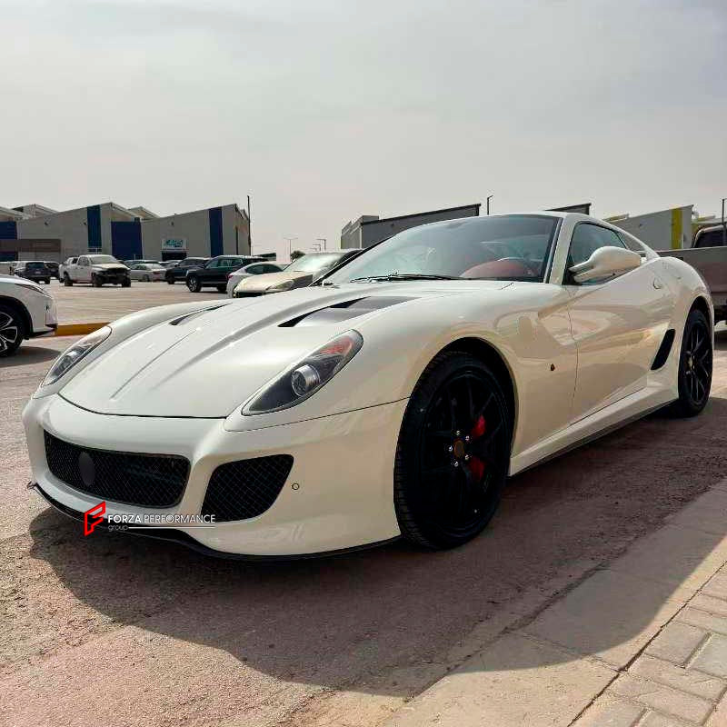 DRY CARBON FRONT BUMPER and FRONT LIP for FERRARI 599 GTB 2006 - 2012 upgrade to 599 GTO