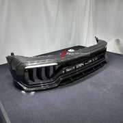 DRY CARBON FRONT BUMPER ASSEMBLY for MERCEDES-BENZ G-CLASS W464 W465 G350 G500 G63 2018+ FORZA PERFORMANCE custom fit TC Style

Set includes:
Front Bumper Assembly

Material: Dry Carbon

NOTE: Professional installation is required.