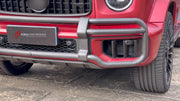 DRY CARBON FRONT BUMPER BULL BAR for MERCEDES-BENZ G-CLASS AMG W465 G63 2024+ FORZA PERFORMANCE custom fit LVT Design Style

Set includes:
Front Bumper Bull Bar

Material: Dry Carbon

NOTE: Professional installation is required.