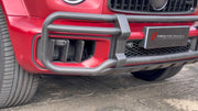 DRY CARBON FRONT BUMPER BULL BAR for MERCEDES-BENZ G-CLASS AMG W465 G63 2024+ FORZA PERFORMANCE custom fit LVT Design Style

Set includes:
Front Bumper Bull Bar

Material: Dry Carbon

NOTE: Professional installation is required.