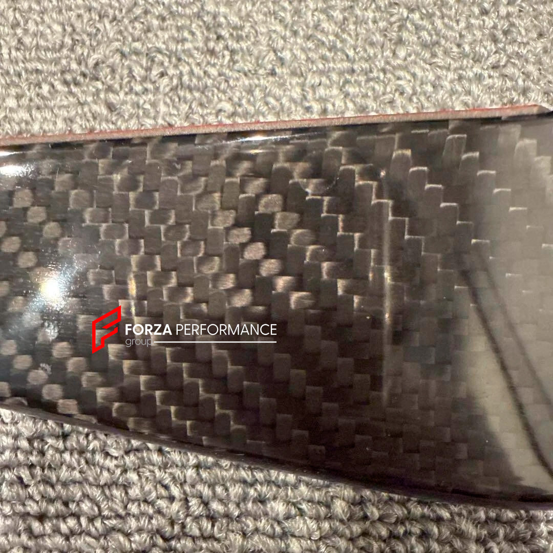 DRY CARBON FRONT BUMPER CANARDS for FERRARI 458 SPECIALE 2013 - 2015

Set includes:

Front Bumper Canards

Material: Carbon Fiber

NOTE: Professional installation is required.

CONTACT US FOR PRICING