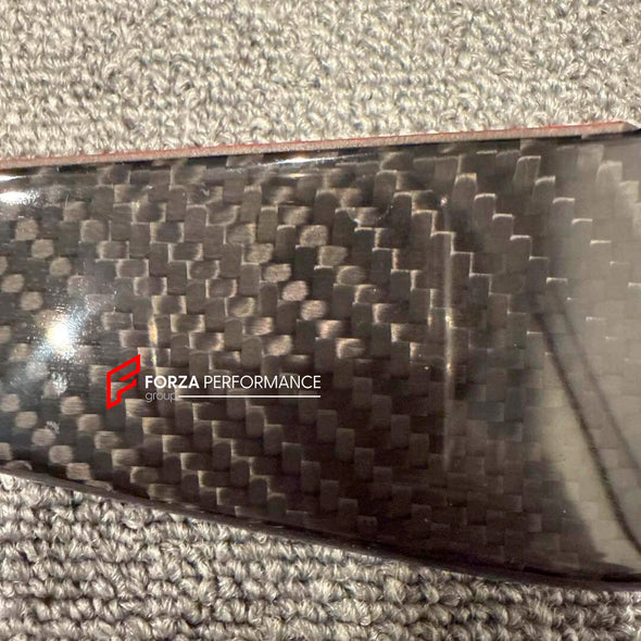 DRY CARBON FRONT BUMPER CANARDS for FERRARI 458 SPECIALE 2013 - 2015

Set includes:

Front Bumper Canards

Material: Carbon Fiber

NOTE: Professional installation is required.

CONTACT US FOR PRICING