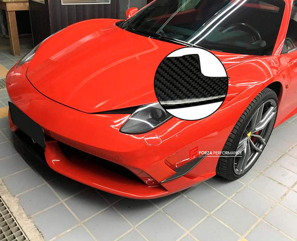 DRY CARBON FRONT BUMPER CANARDS for FERRARI 458 SPECIALE 2013 - 2015

Set includes:

Front Bumper Canards

Material: Carbon Fiber

NOTE: Professional installation is required.

CONTACT US FOR PRICING