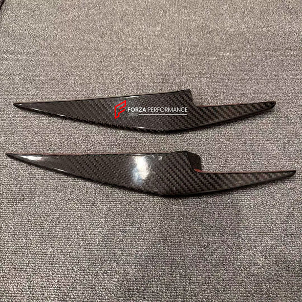 DRY CARBON FRONT BUMPER CANARDS for FERRARI 458 SPECIALE 2013 - 2015

Set includes:

Front Bumper Canards

Material: Carbon Fiber

NOTE: Professional installation is required.

CONTACT US FOR PRICING