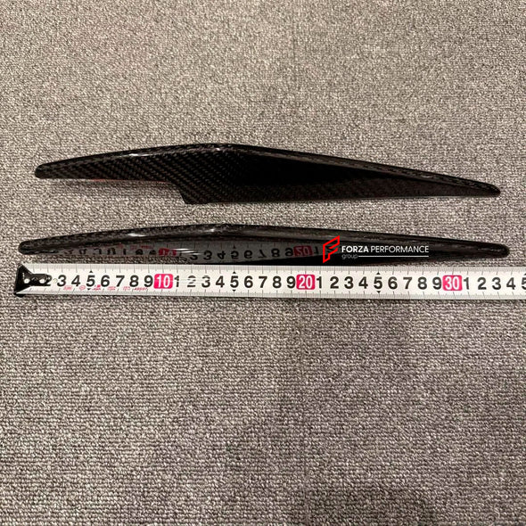 DRY CARBON FRONT BUMPER CANARDS for FERRARI 458 SPECIALE 2013 - 2015

Set includes:

Front Bumper Canards

Material: Carbon Fiber

NOTE: Professional installation is required.

CONTACT US FOR PRICING