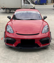 DRY CARBON FRONT BUMPER CANARDS for PORSCHE 718 982 GT4 2016+

Set includes:

Front Bumper Canards

Material: Dry Carbon

Note: Professional installation is required