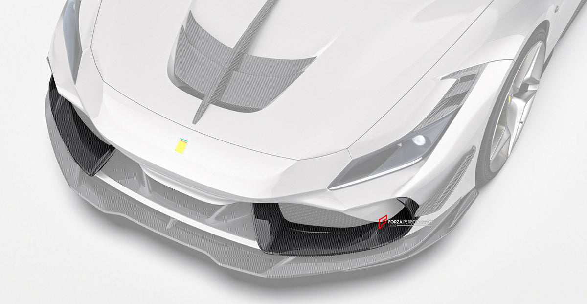 DRY CARBON FRONT BUMPER COVER for FERRARI F8 2019 - 2022

Set Include:

Front Bumper Air Vents Cover
Front Bumper Cover

Material: Dry Carbon


Note: Professional installation is required.

Why “Contact Us for Pricing”?

We don’t display fixed prices because our goal is to offer you the most competitive deal possible. Product costs often decrease over time, and by requesting a quote, you’ll receive our most up-to-date price on market.

SECURED PAYMENT METHODS&nbsp;
PayPal (+4.4% fee)
Visa / Mastercard / Ame