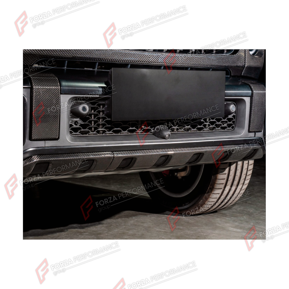 DRY CARBON FRONT BUMPER COVER for MERCEDES-BENZ G-CLASS W465 G63 G450D G500 G550 2025+

Set includes:
Front Bumper Cover

Material: Dry Carbon

NOTE: Professional installation is required.