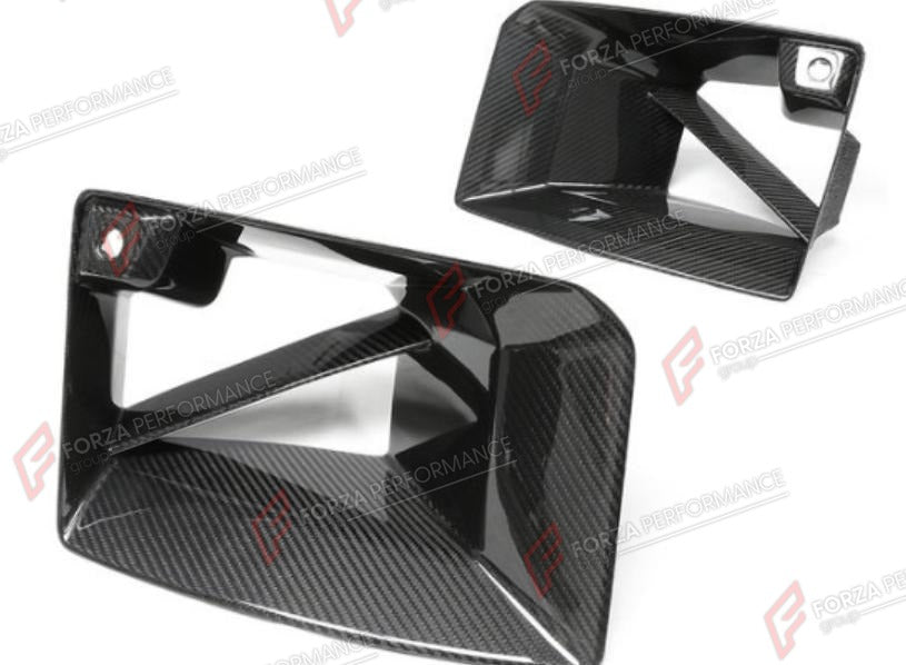 DRY CARBON FRONT BUMPER DUCTS MP STYLE for BMW M2 G87 2023+
Set includes:

Front Bumper Ducts
Material: Dry Carbon

NOTE: Professional installation is required.