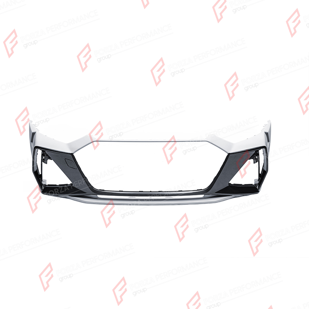 DRY CARBON FRONT BUMPER for AUDI RS6 AVANT C8 2019 - 2023 FORZA PERFORMANCE custom fit Mansory Style

Set includes:
Front Bumper

Material: Dry Carbon

NOTE: Professional installation is required.