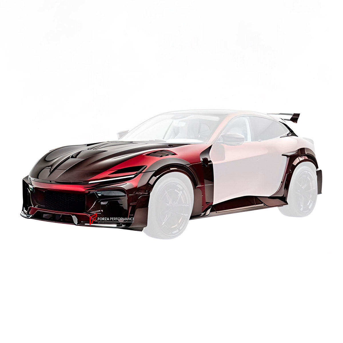 DRY CARBON FRONT BUMPER for FERRARI PUROSANGUE 2023+ FORZA PERFORMANCE Mansory
Set includes:

Front Bumper
Material: Dry Carbon

NOTE: Professional installation is required.